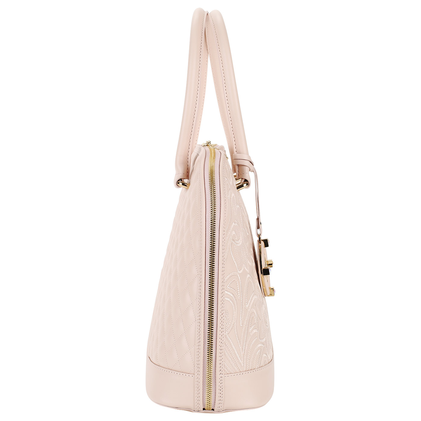 Женская кожаная сумка на двойной молнии Valentino Orlandi Dafne