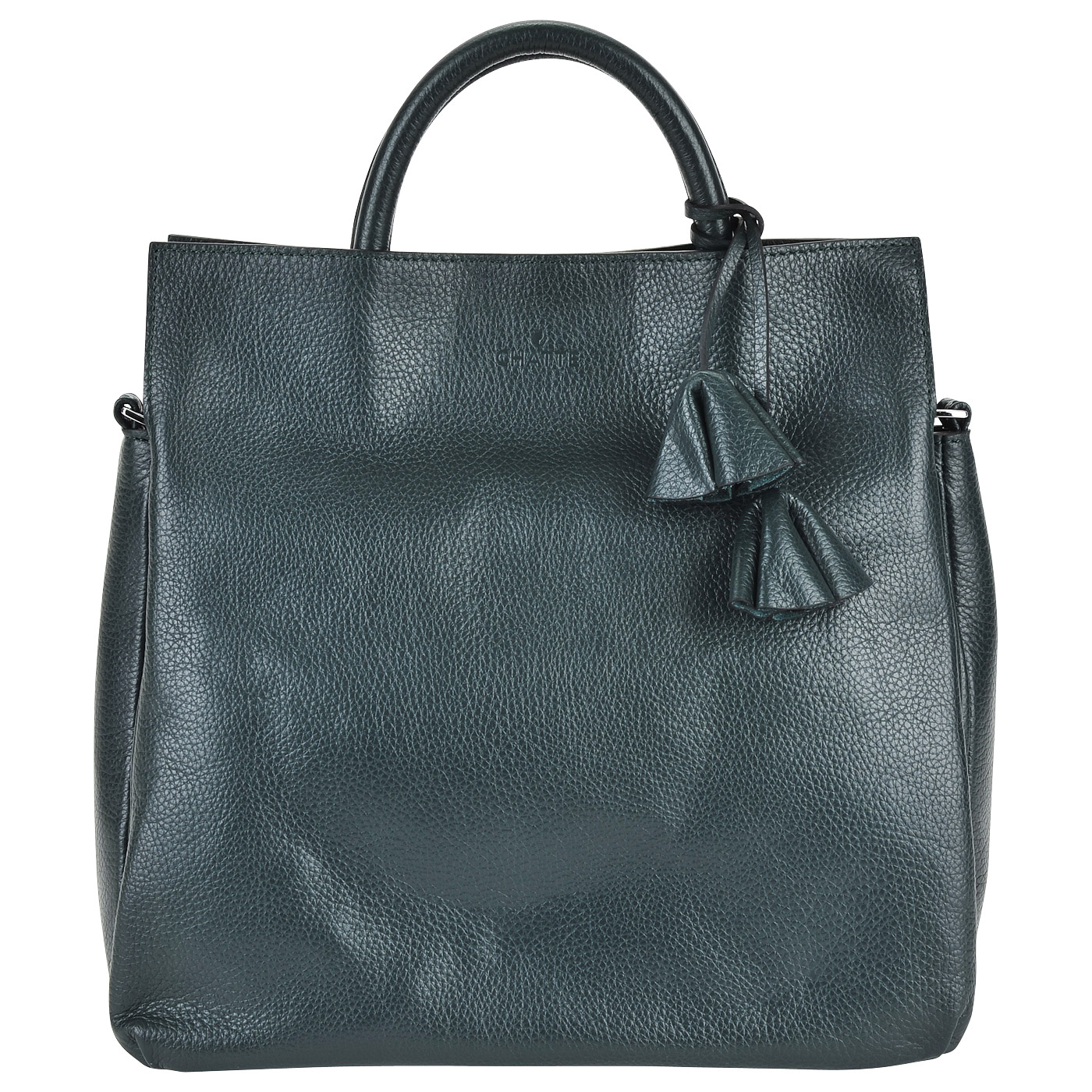 Chatte Женская сумка из металлизированной зеленой кожи
