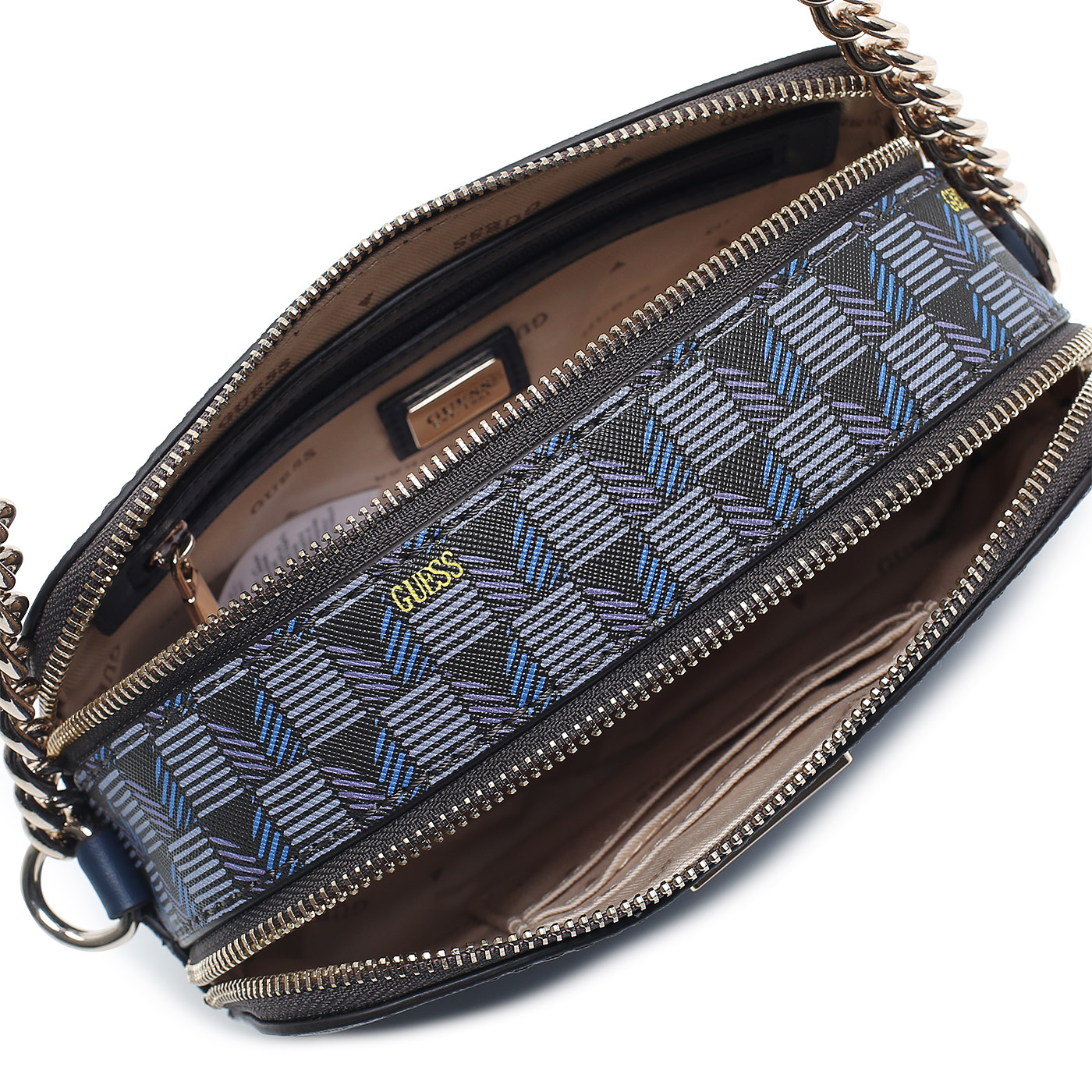 Сумка через плечо с цепочкой Guess G Wave Zip