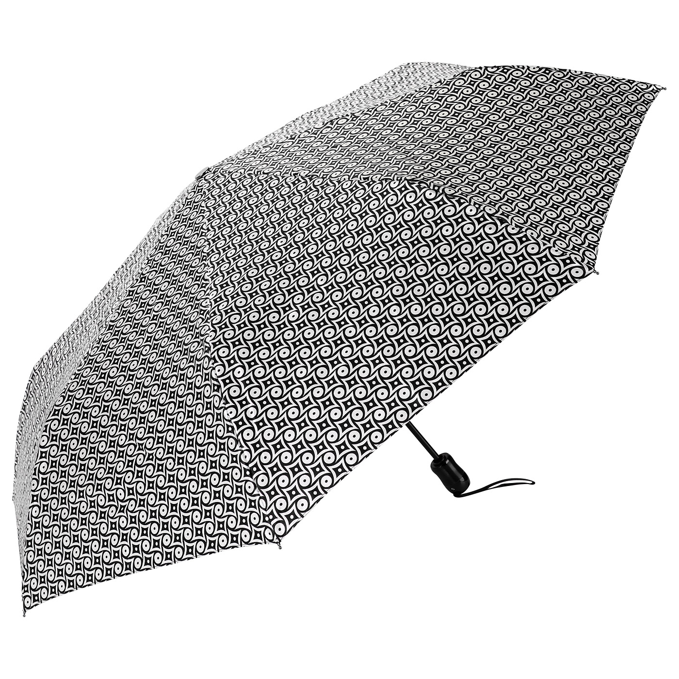 Doppler Женский зонт с черно-белым узором