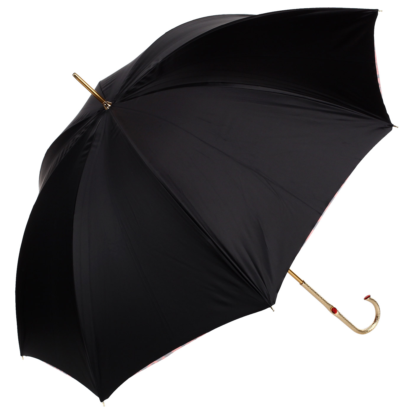 Черный зонт-трость Pasotti 