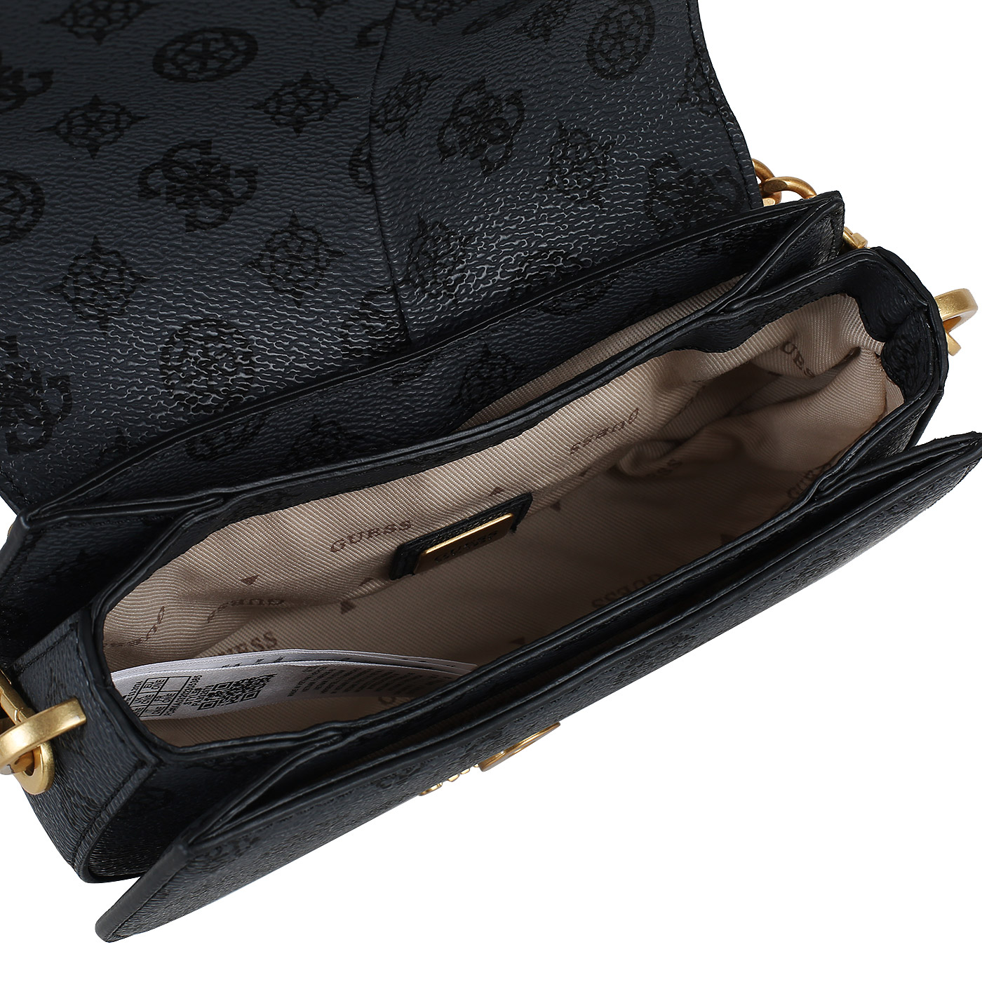 Сумка через плечо с цепочкой Guess Kuba Mini