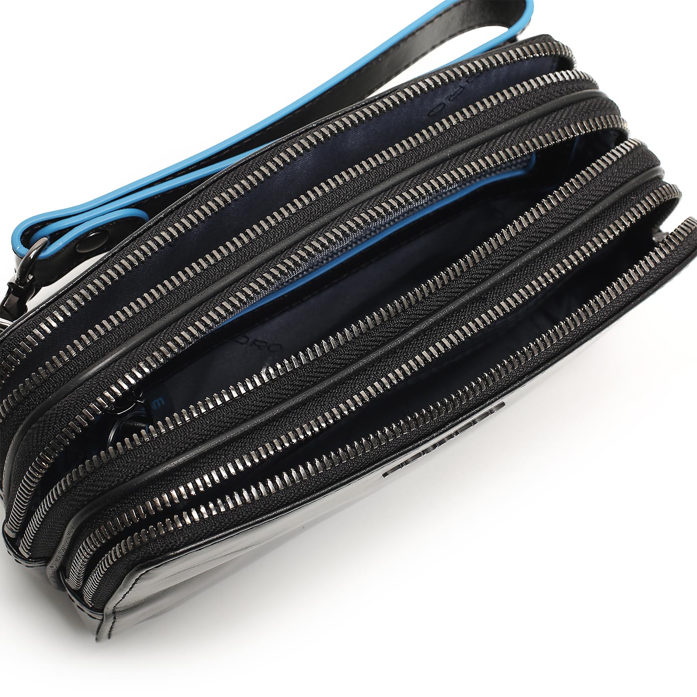 Кожаная визитка Piquadro Blue square