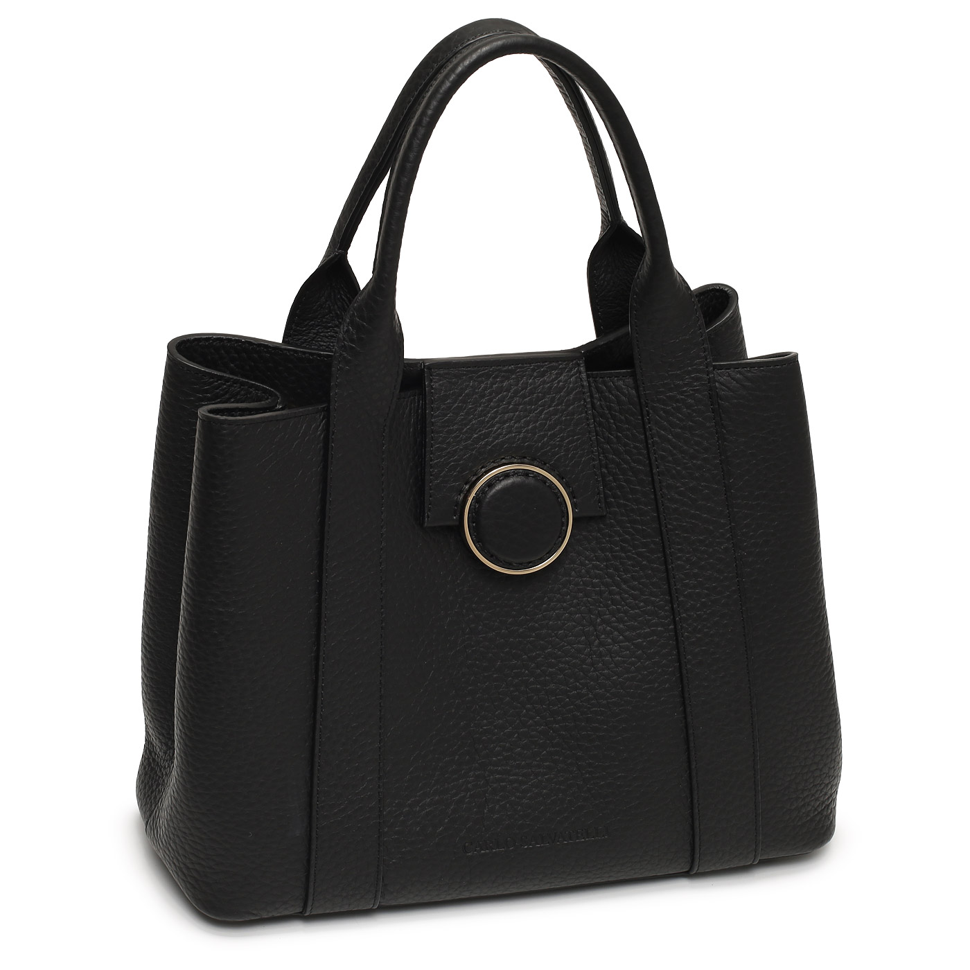 Кожаная сумка Carlo Salvatelli Double