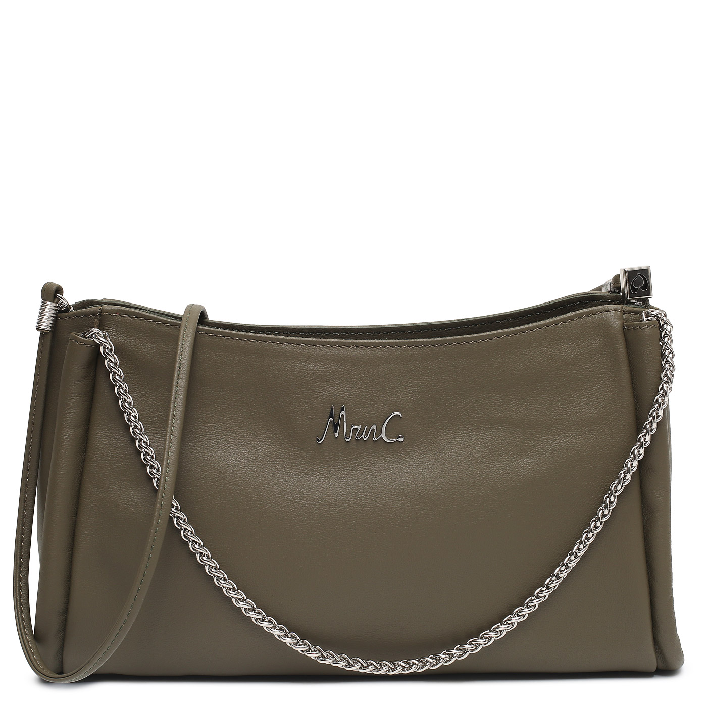 Marina Creazioni Кожаная сумка с ручками-цепочками