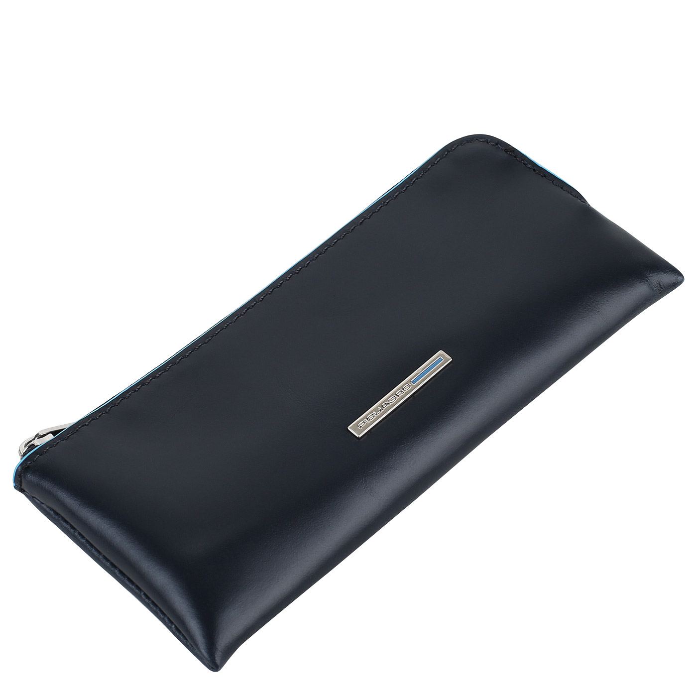 Ключница на молнии Piquadro Blue square