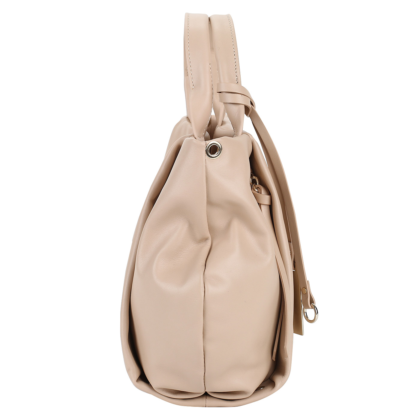 Женская сумка из бежевой мягкой кожи Ripani Lime