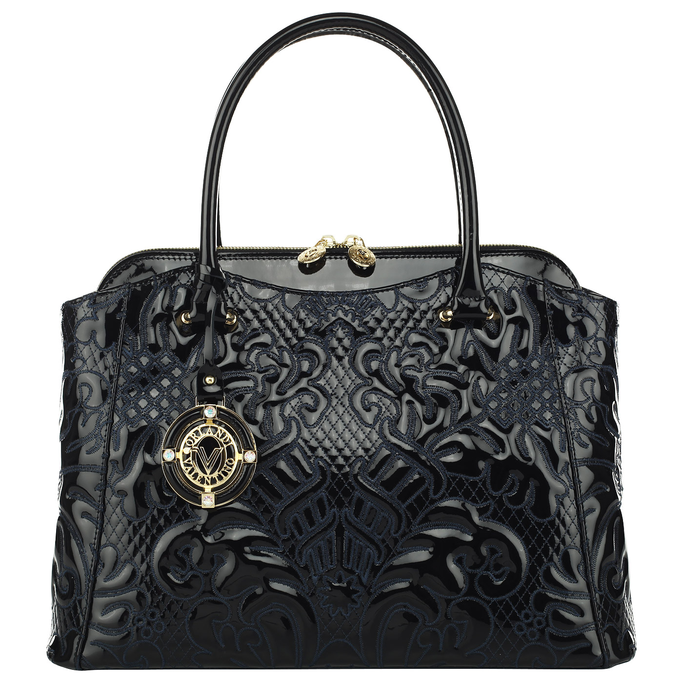 Valentino Orlandi Кожаная сумка со съемным ремешком