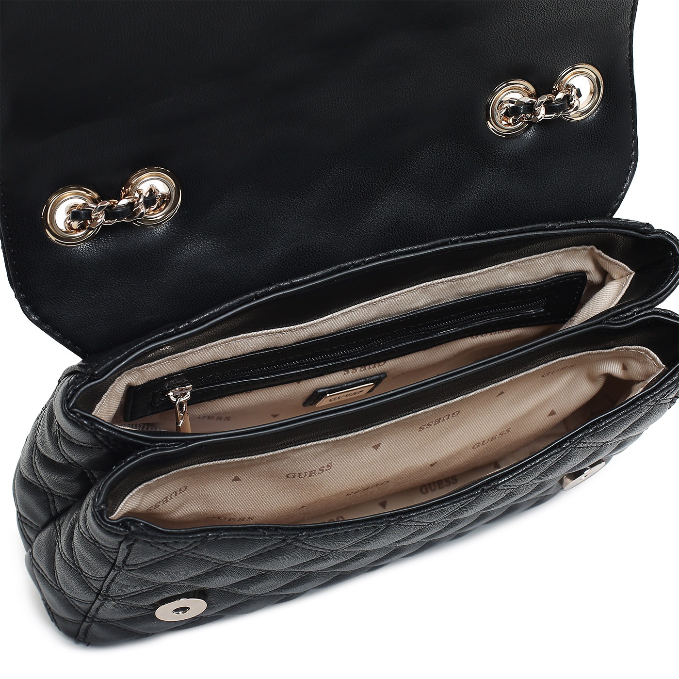 Сумка с ручками-цепочками Guess Giully