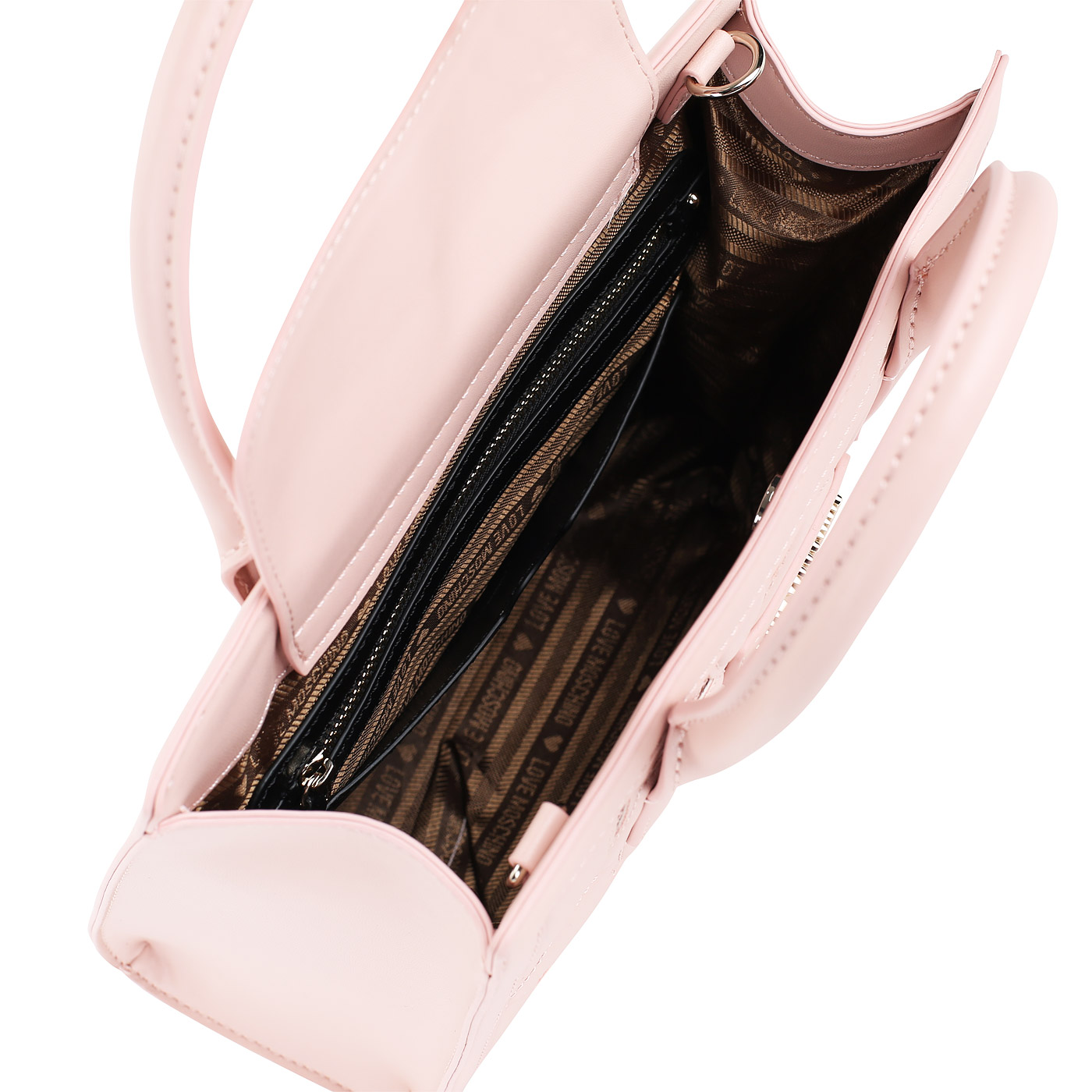 Женская розовая сумочка Love Moschino Love Intarsia