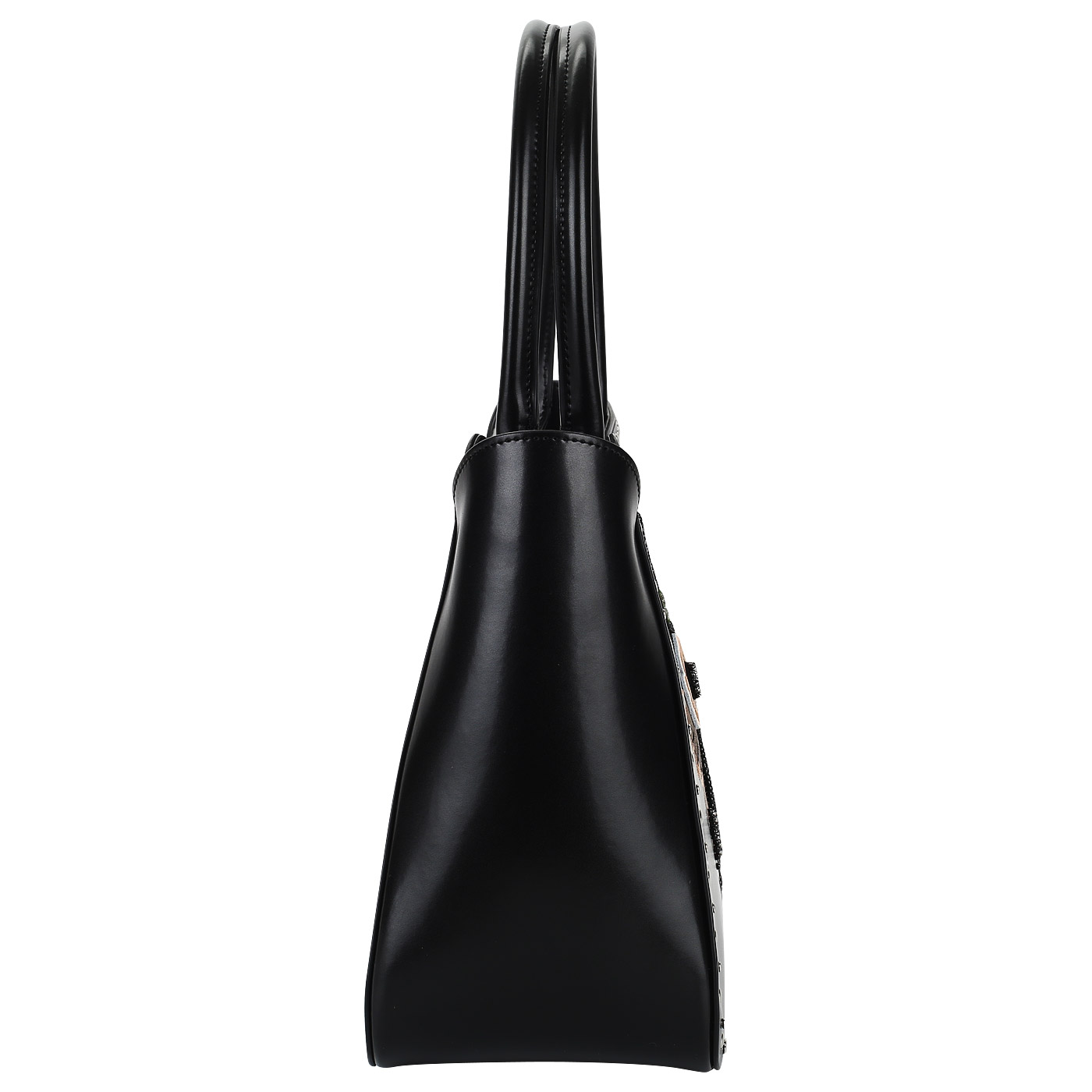 Черная сумка с вышивкой Cromia Rio