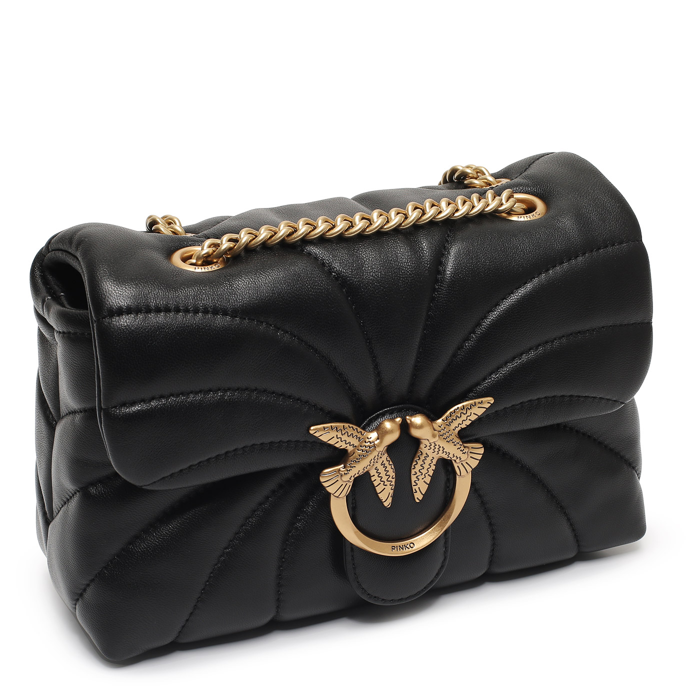 Сумка через плечо с цепочкой Pinko Love Puff