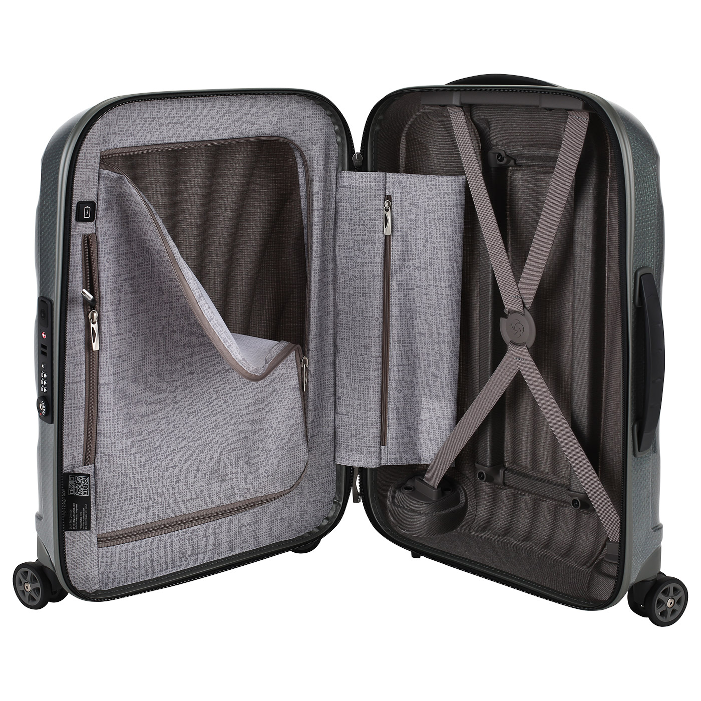 Чемодан для ручной клади из материала Curv с кодовым замком Samsonite C-Lite