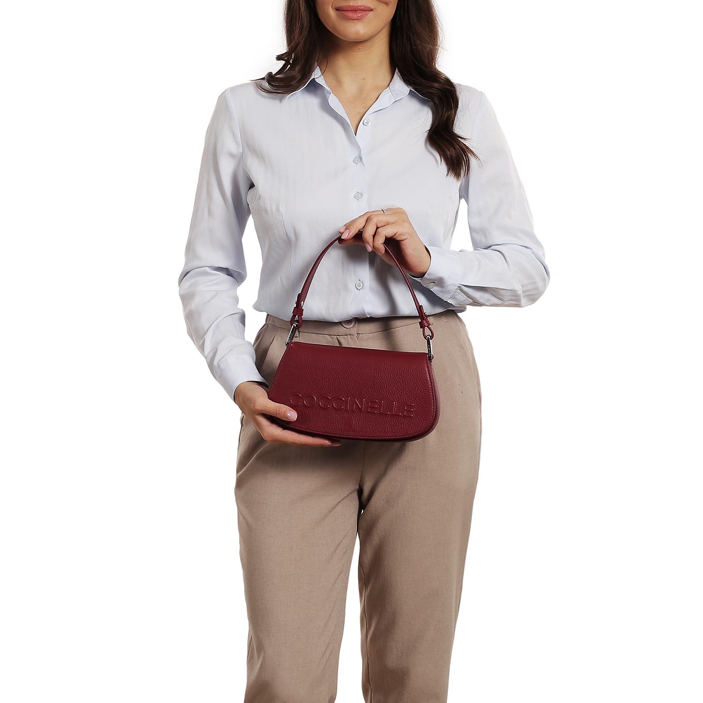 Кожаная сумка Coccinelle CoccinelleMyrtha maxi log