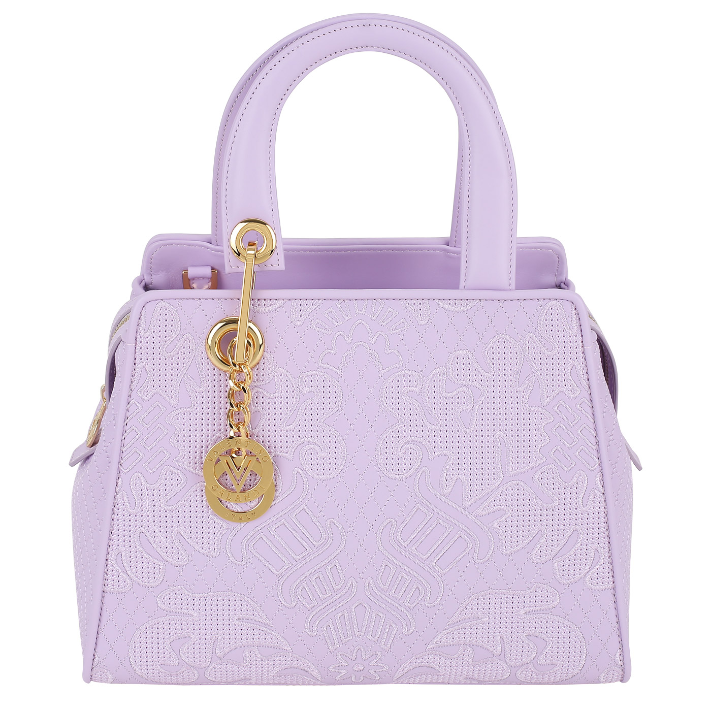 Valentino Orlandi Кожаная сумка с вышивкой