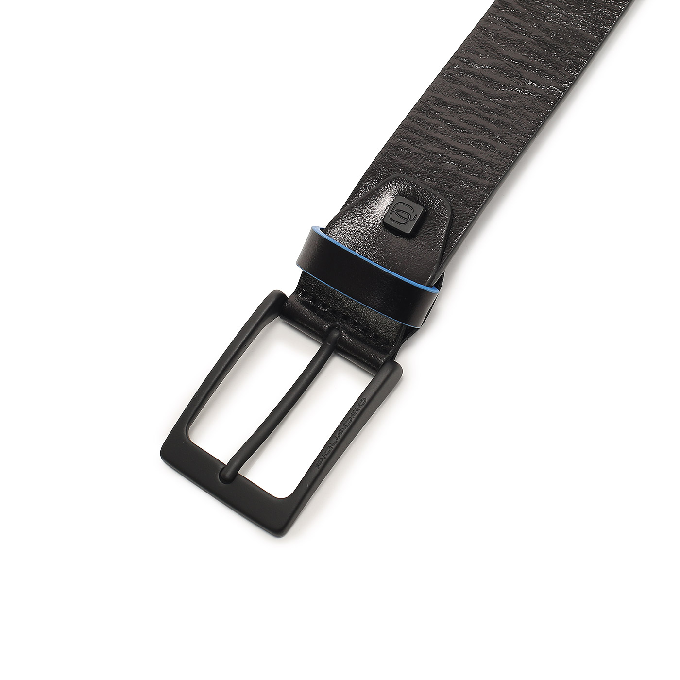 Ремень из гладкой кожи Piquadro Blue square Revamp