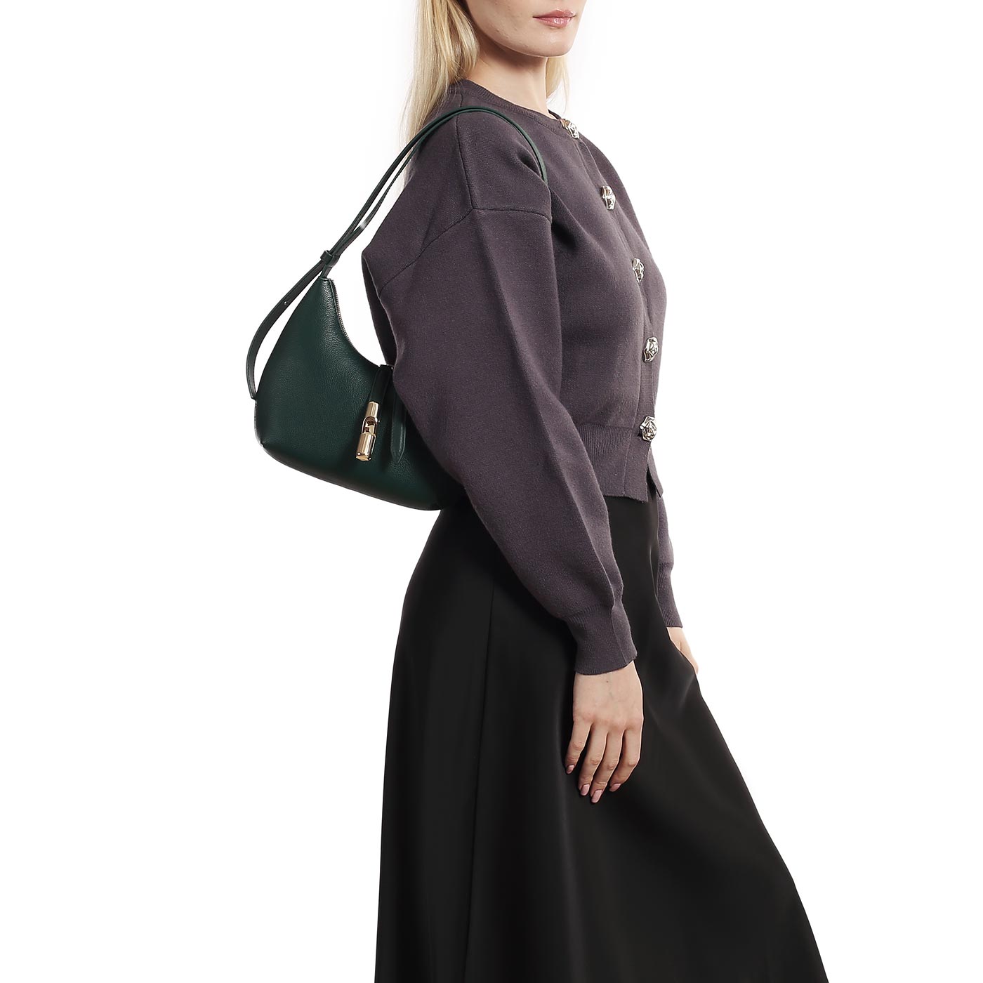 Кожаная сумка Furla Goccia