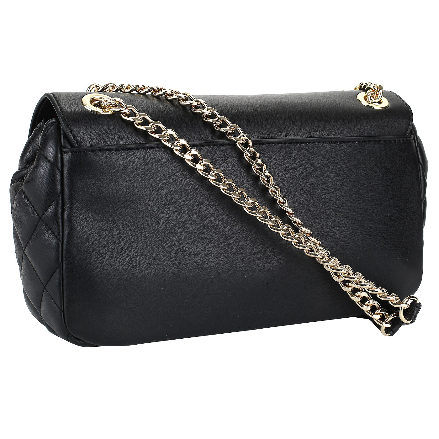 Черная женская сумочка на плечевой цепочке Love Moschino Fashion Quilted
