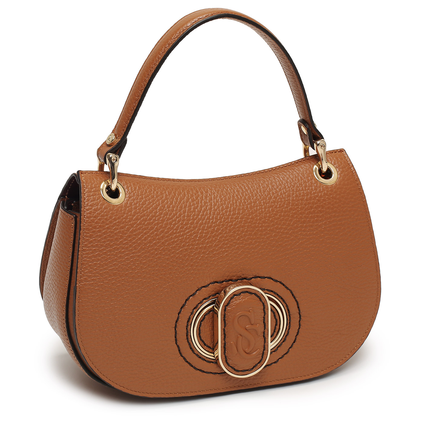 Кожаная сумка Carlo Salvatelli Madeleine gemma