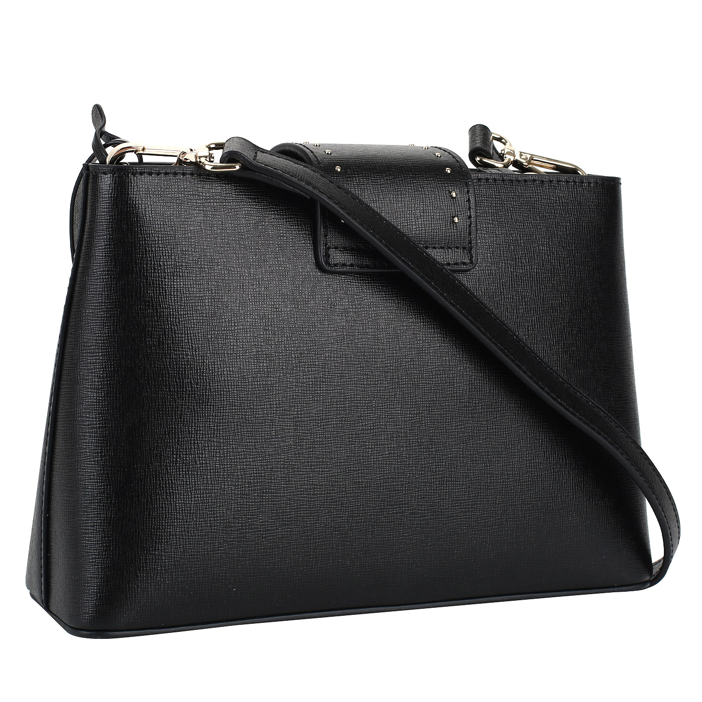 Женская сумочка из черного сафьяна Cromia Melania