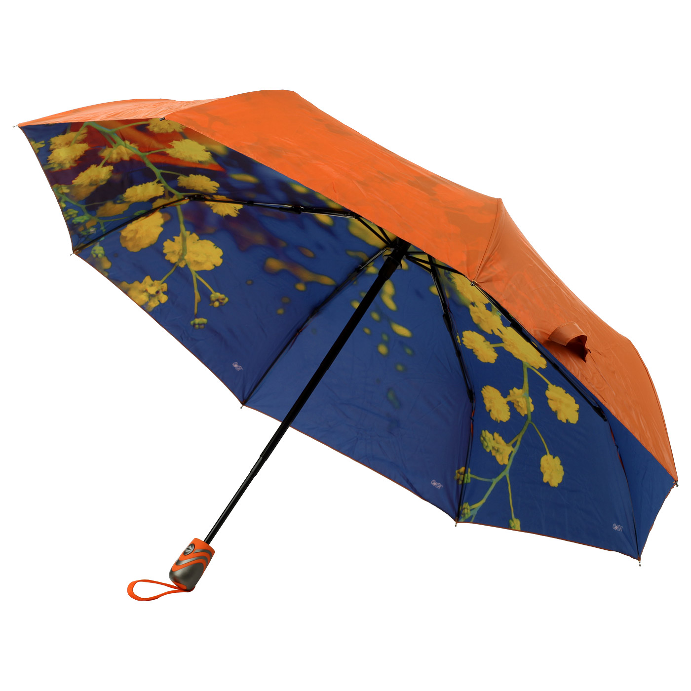 Оранжевый зонт-автомат Raindrops 