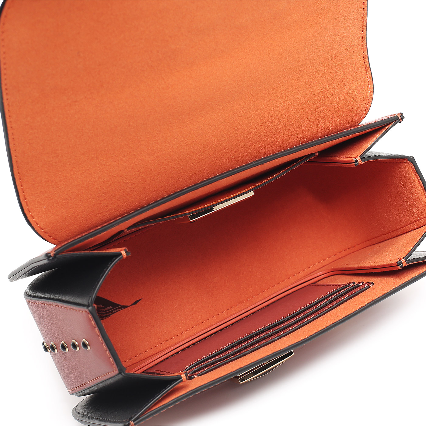 Кожаная сумка с клепками Cromia It Carrie