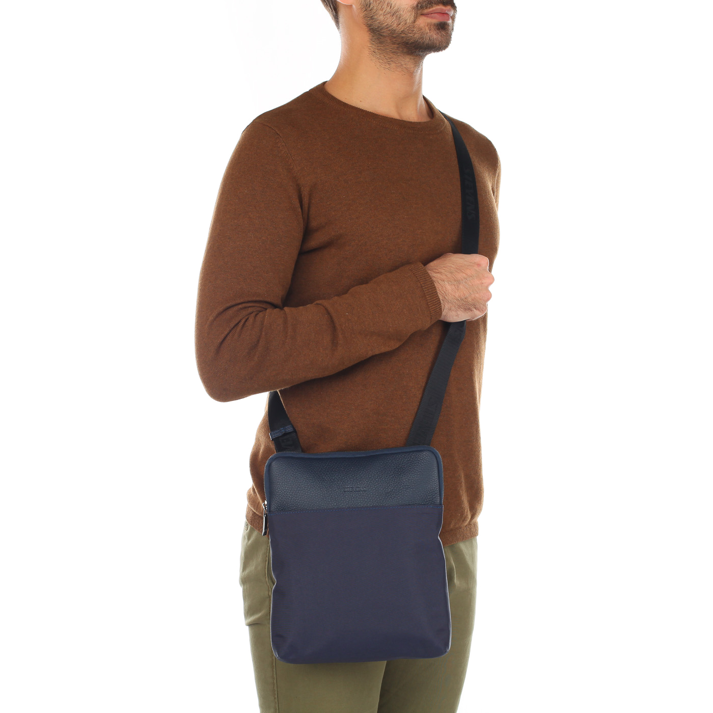 Мужская комбинированная сумка через плечо Stevens 