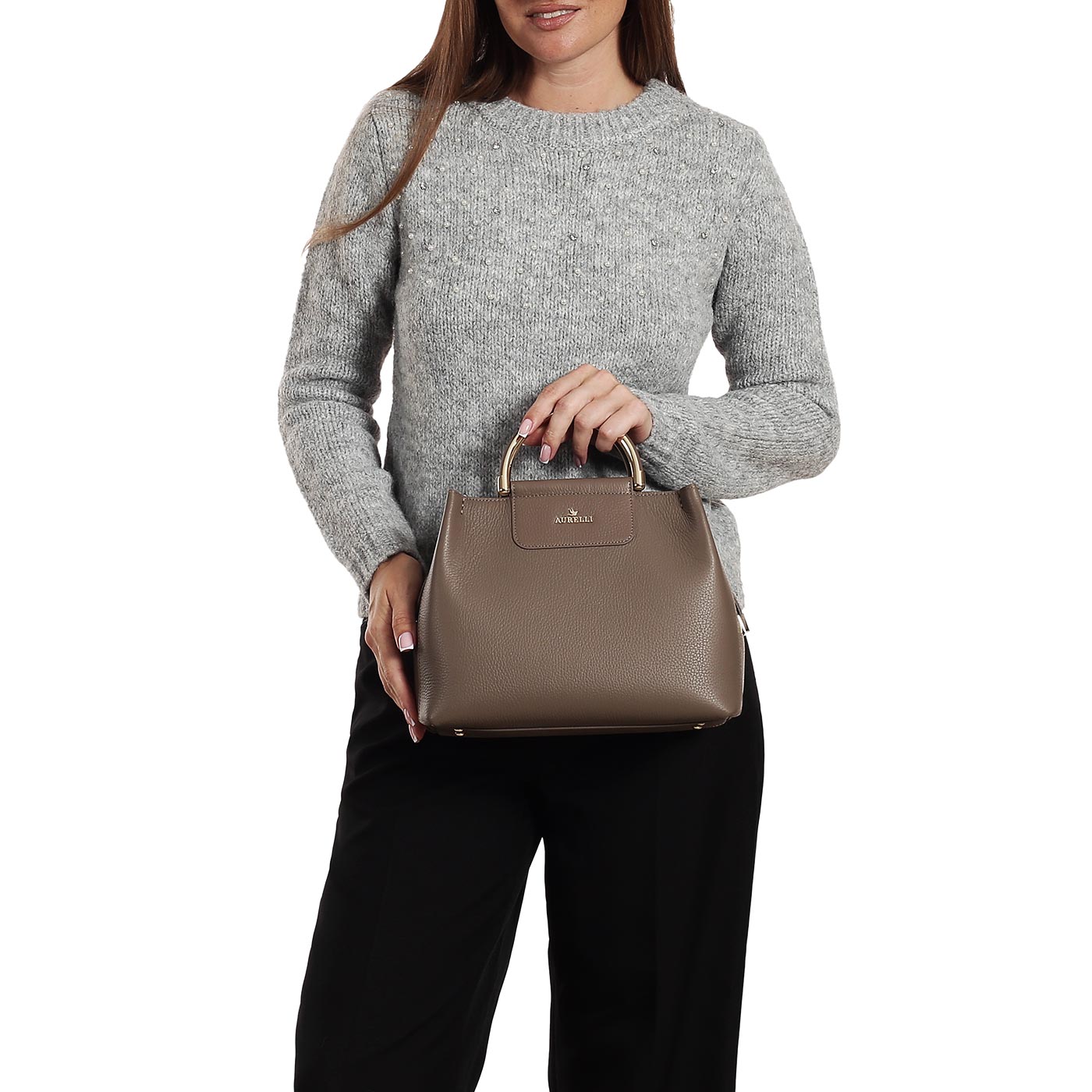 Кожаная сумка Aurelli Soft