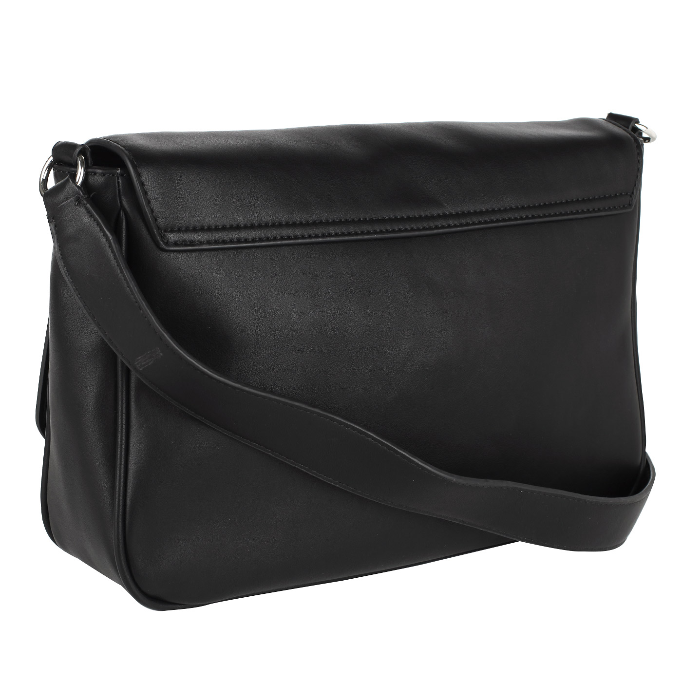 Женская черная сумка с брелоком в форме сердечка Guess Bradyn